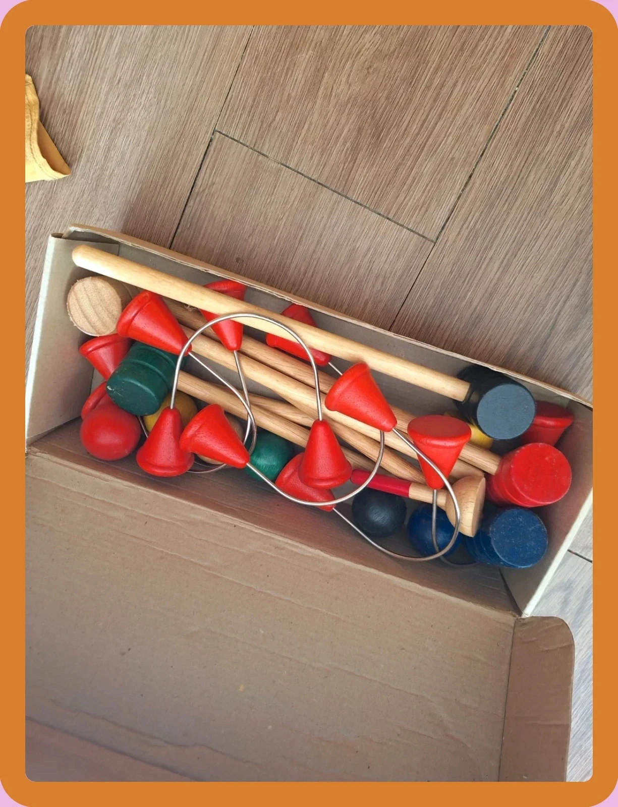 Jogo de Mini Croquet de madeira DJECO - Vintage / Completo – photo 2